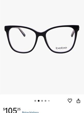 bebe Black Women's Fashion Eyeglasses
